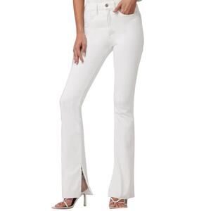 JOE’S JEANS Women’s High Rise Split Cuff Raw Hem White Jeans size 33
